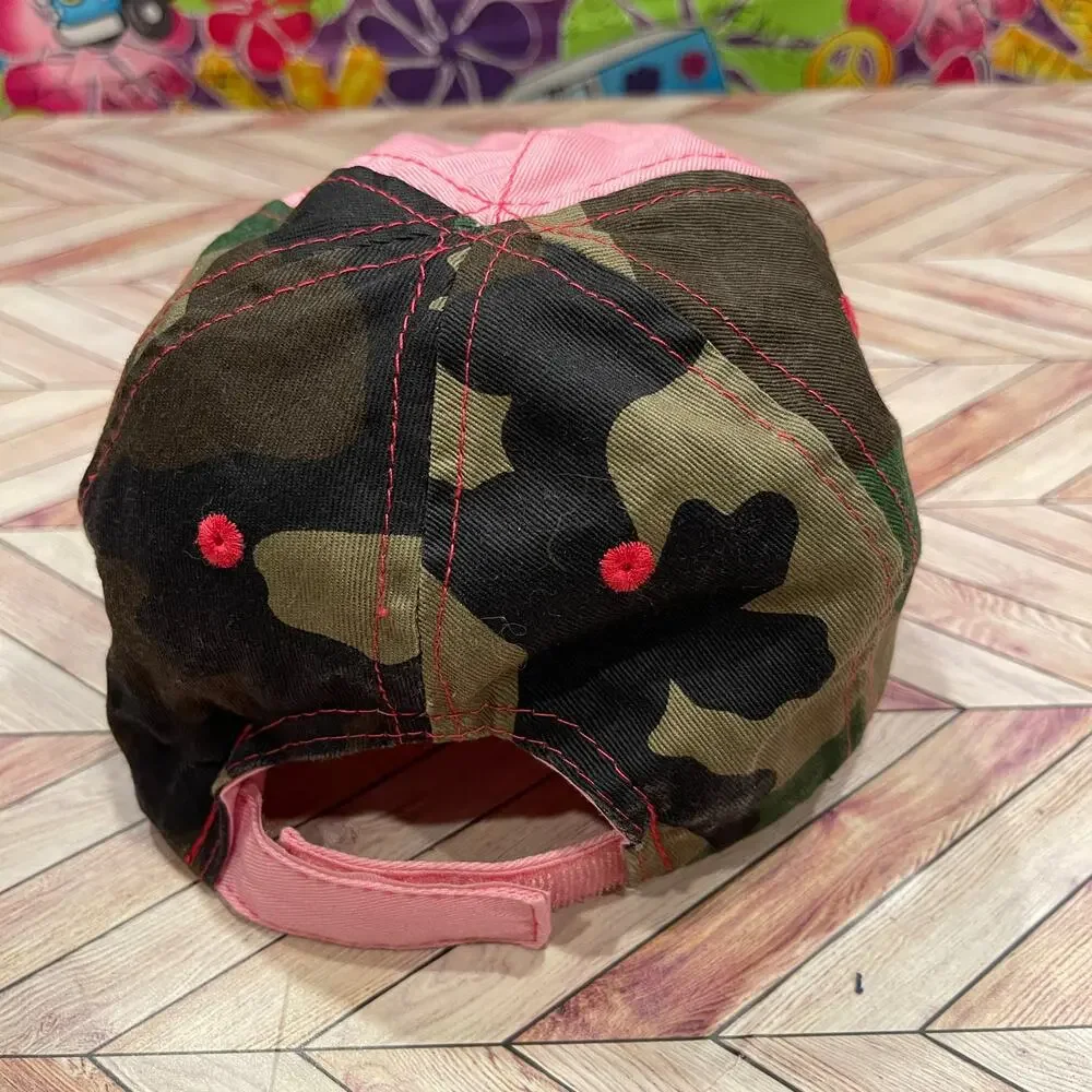 Paramount Toddler Girls Pink Camo Princess Reindeer Adjustable Baseball Hat